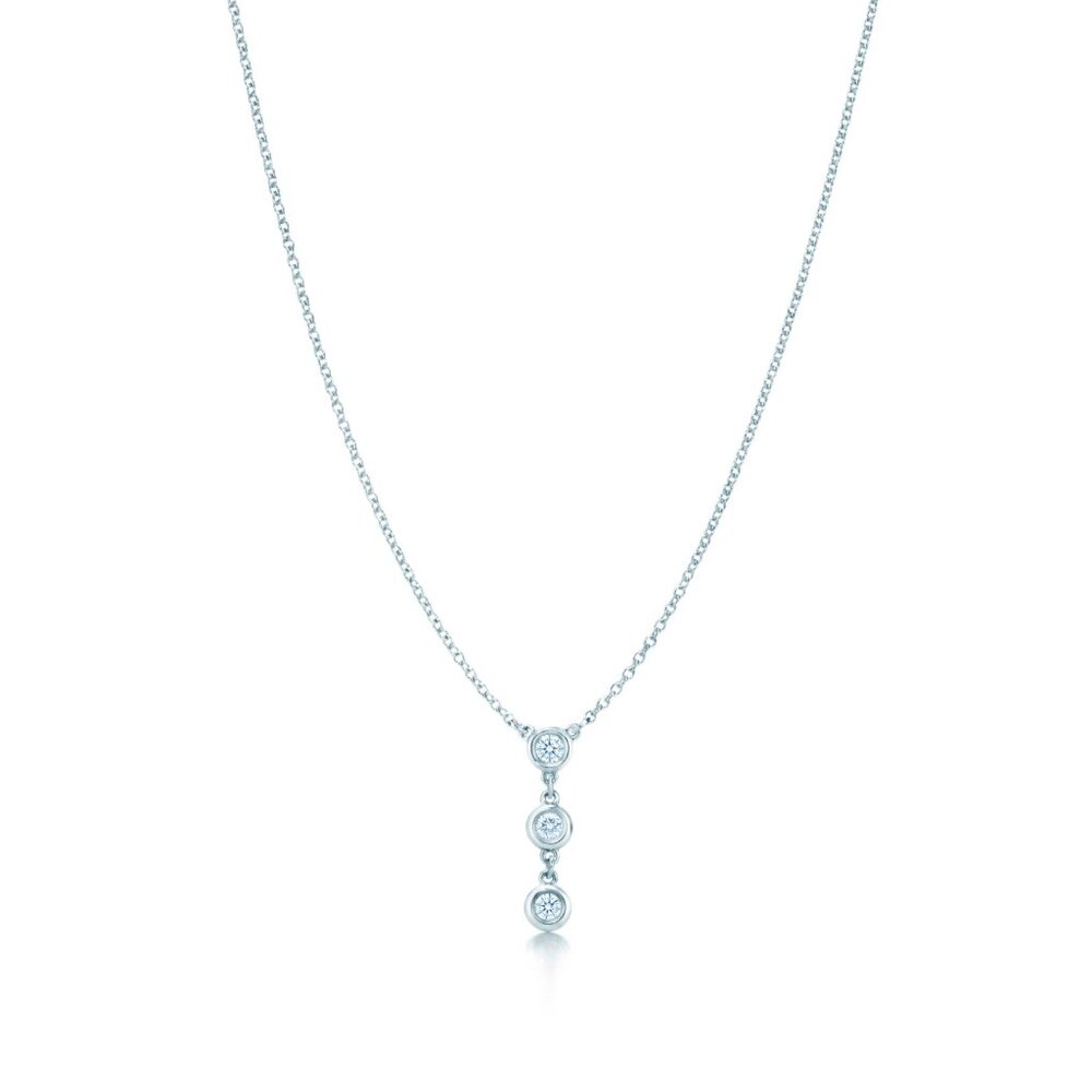 TIFFANY CO Elsa Peretti® Diamonds by the Yard® Drop Pendant